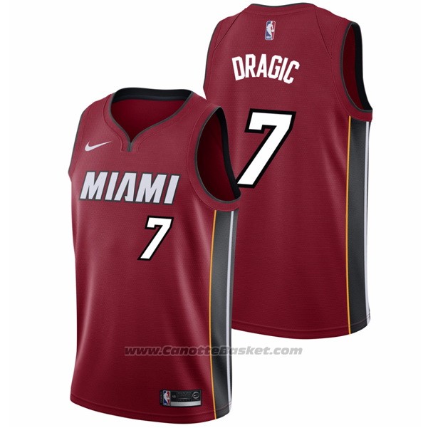 Maglia Miami Heat Goran Dragic #7 2017-18 Rosso